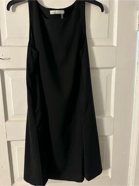 OAK + FORT Black Sleeveless Mini Shift Dress